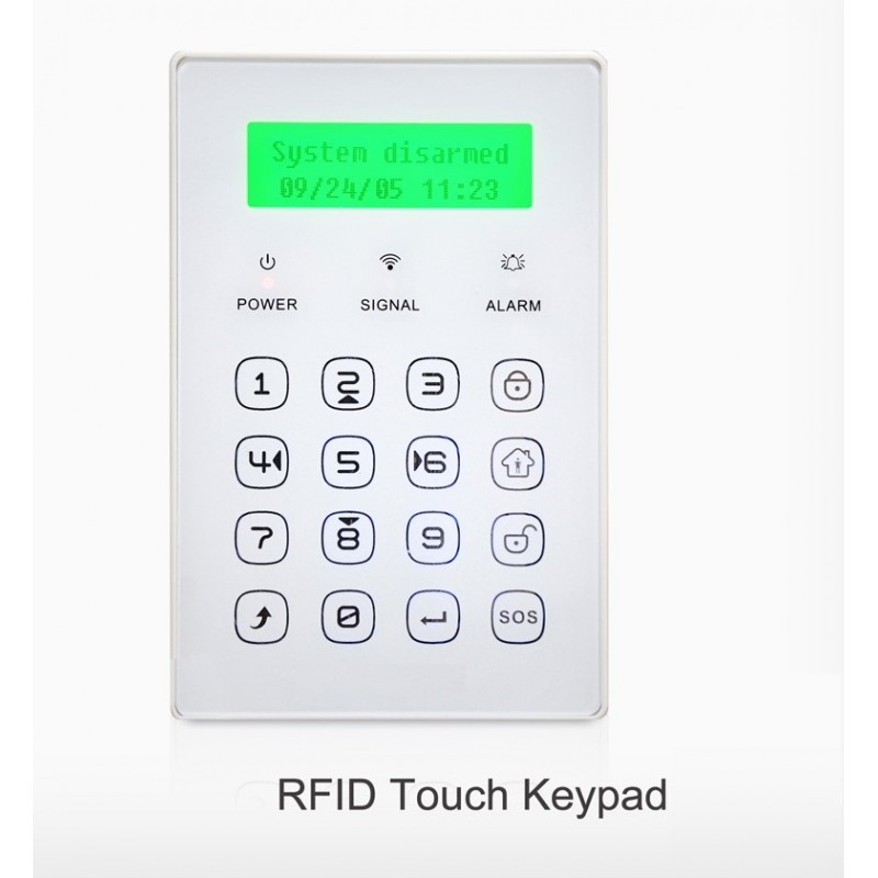 Wireless keypad with screen (RFID card)